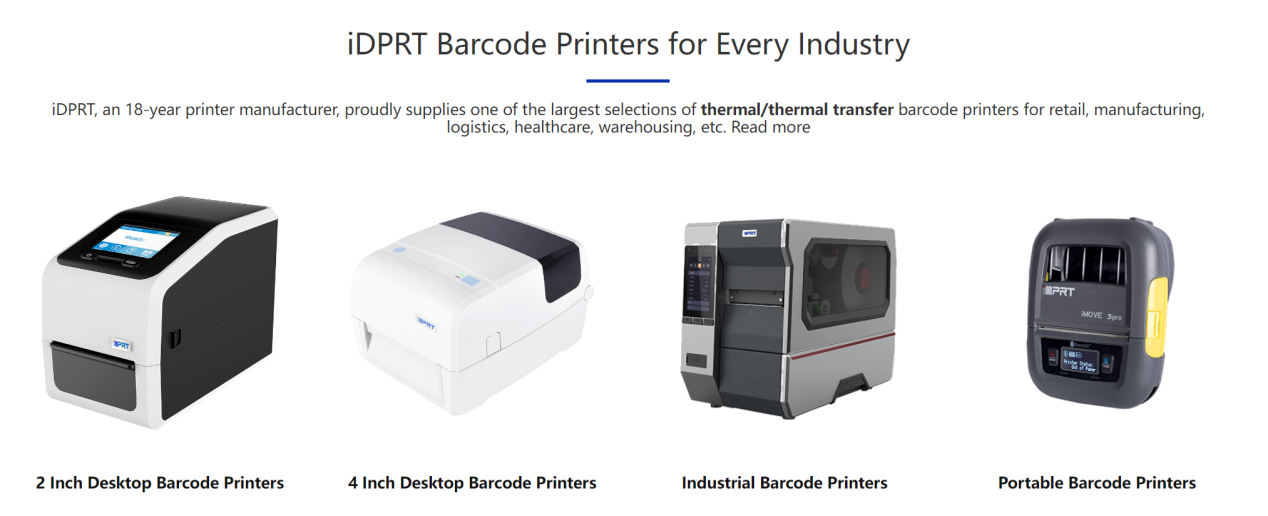 Принтер штрих - кода iDPRT